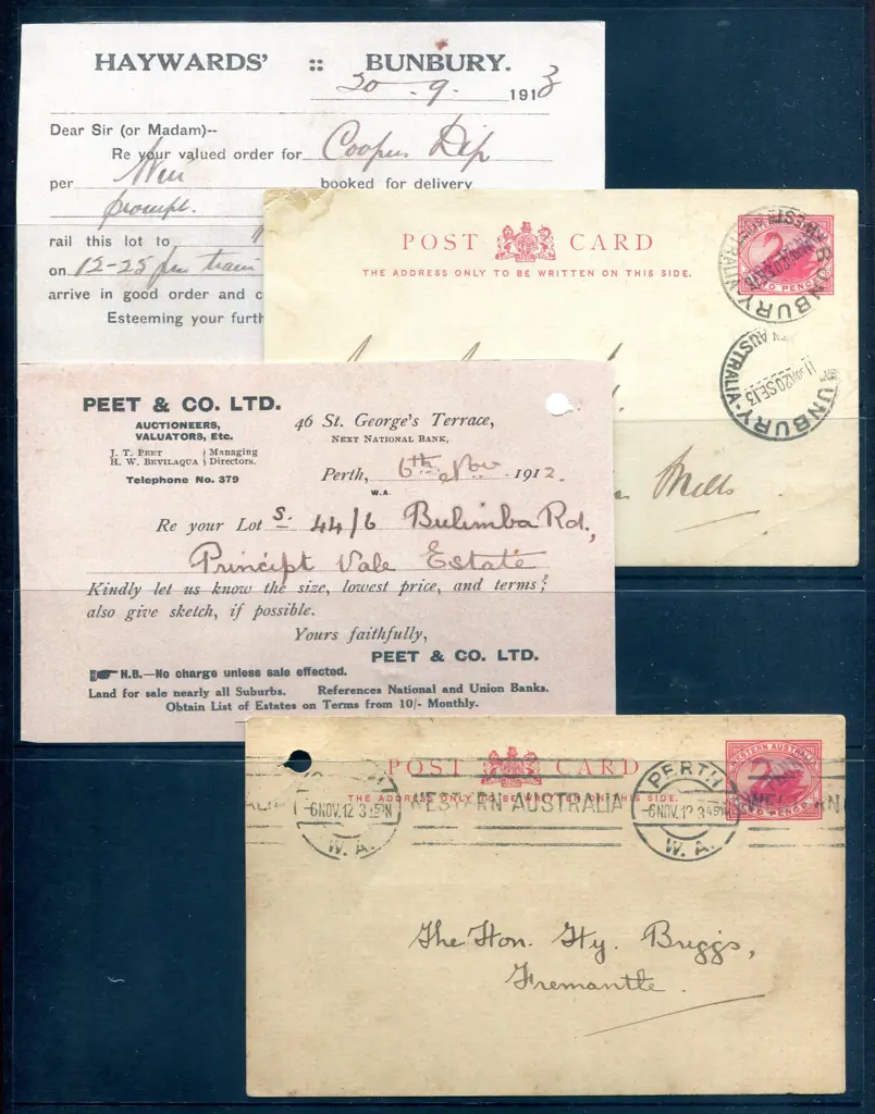 1911 "ONE PENNY" surcharge in violet ink on 2d red ... Image 1++