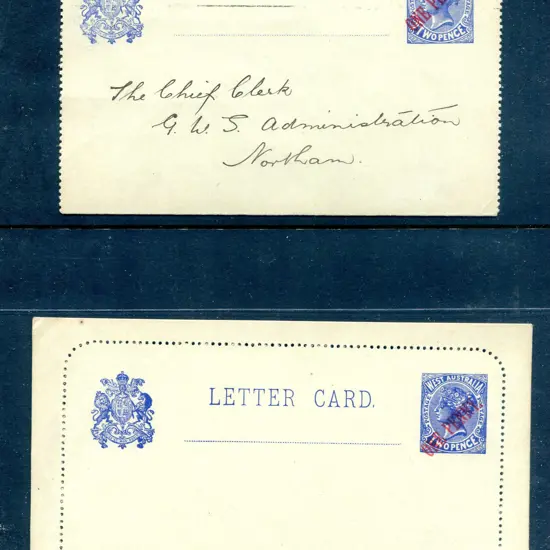 1912 "ONE PENNY" surcharge in red on 2d ...