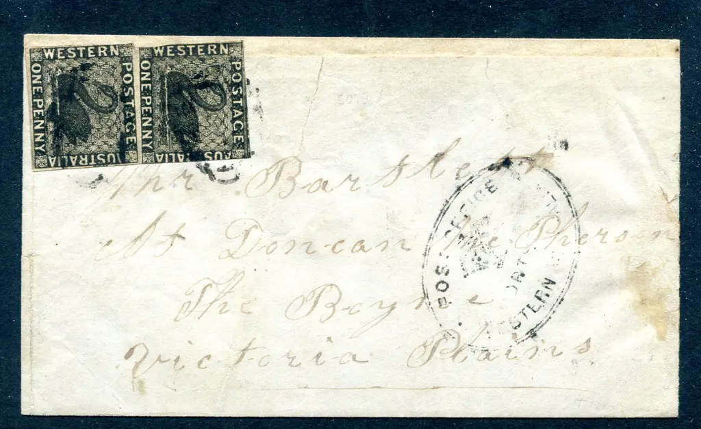 1857(?) Undated repaired letter from Northam to ... Image 1++