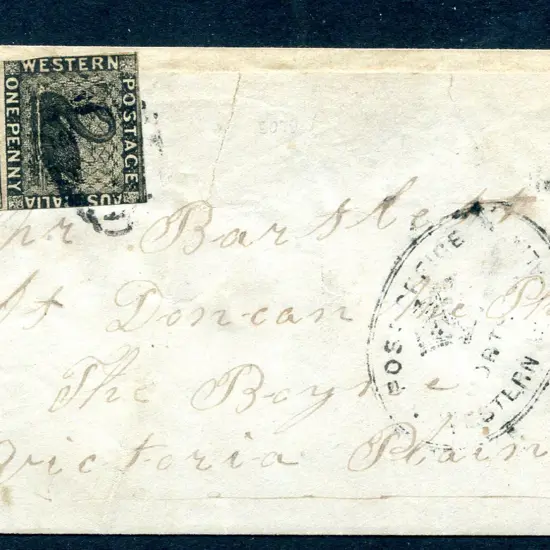 1857(?) Undated repaired letter from Northam to ...