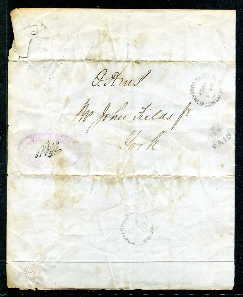 1882 (4th May) OHMS Crown Lands & Treasury ... Image 1++