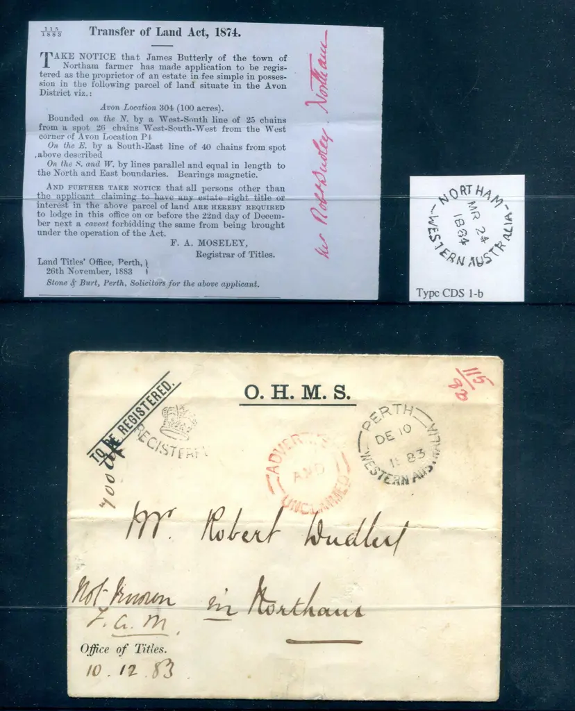 1883 (10th Dec) OHMS Office of Titles cover with ... Image 1++