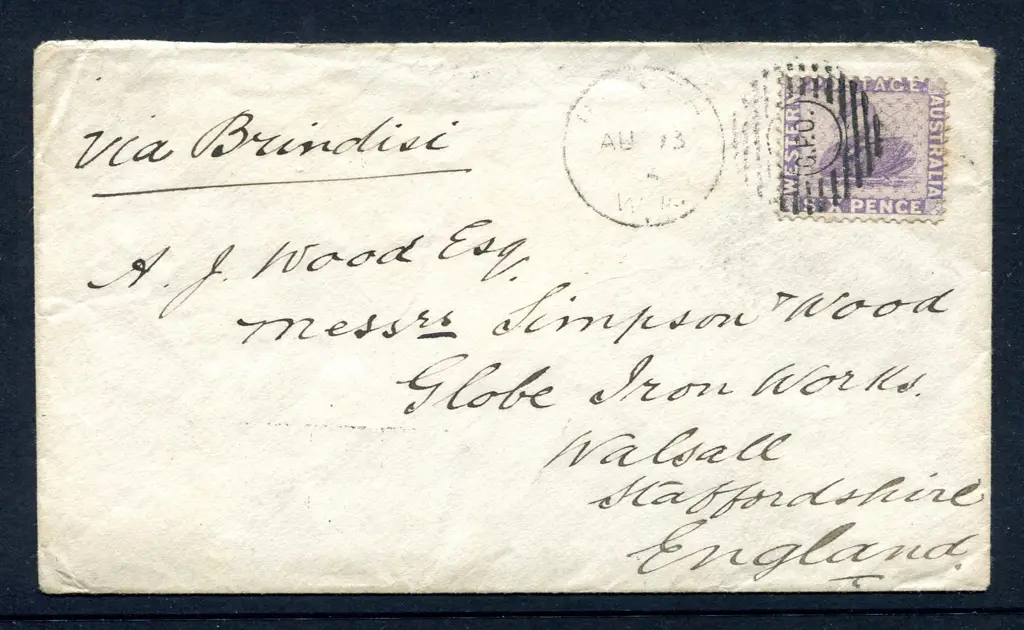 1886 (13th Aug) Perth to Staffordshire, England ... Image 1++