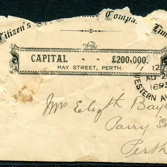 1893 (28th Aug) "Citizens Life Assurance Company ...