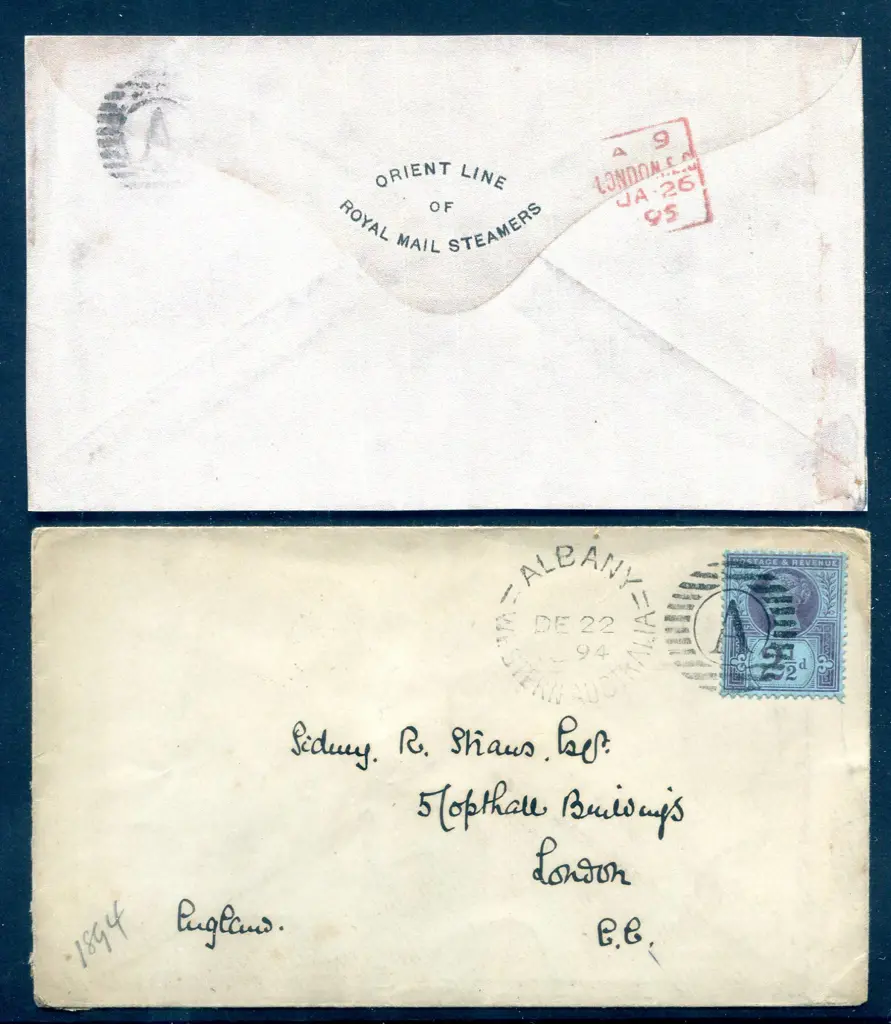 1894 (22nd Dec) GB 2½d QV Jubilee tied by a superb ... Image 1++