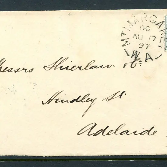 1897 (17th Aug) Mt Margaret DxPO with index 00 ...