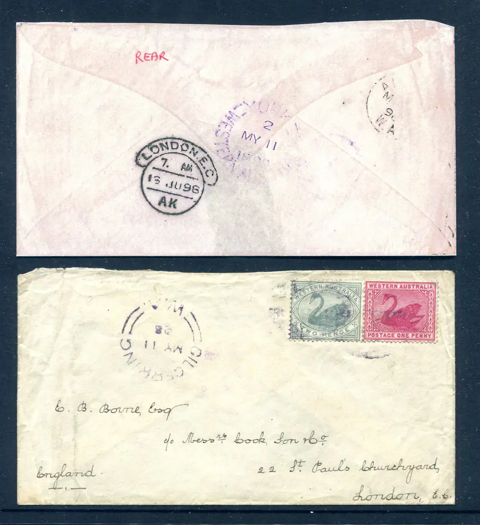 1898 (11th May) Gilgerring to London cover with 2d ... Image 1++