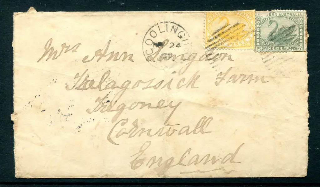 1899 (24th May) Coolingup 3b cds on cover to ... Image 1++