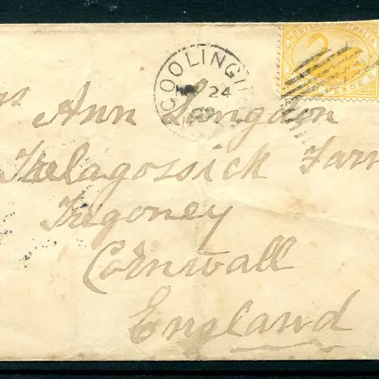 1899 (24th May) Coolingup 3b cds on cover to ...