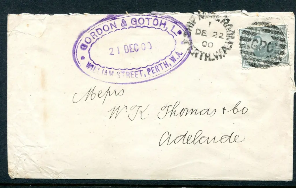 1900 (22nd Dec) "Gordon & Gotch William Street, ... Image 1++