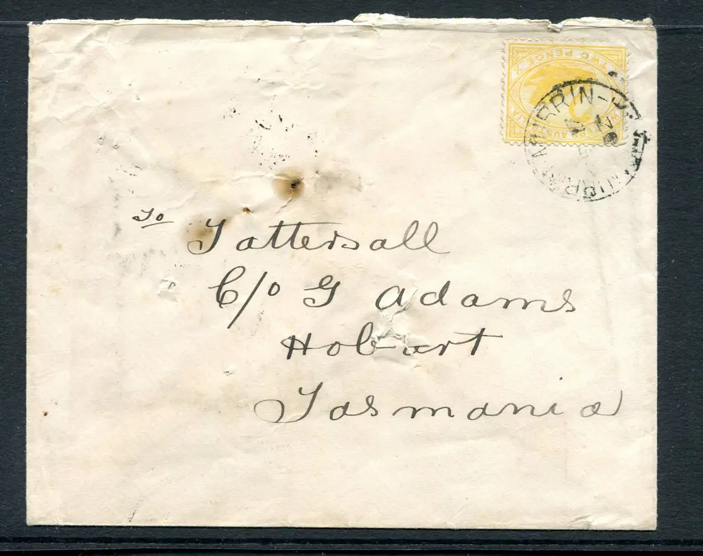 1902 (17th Feb) Murrin Murrin 3d tying 2d yellow ... Image 1++
