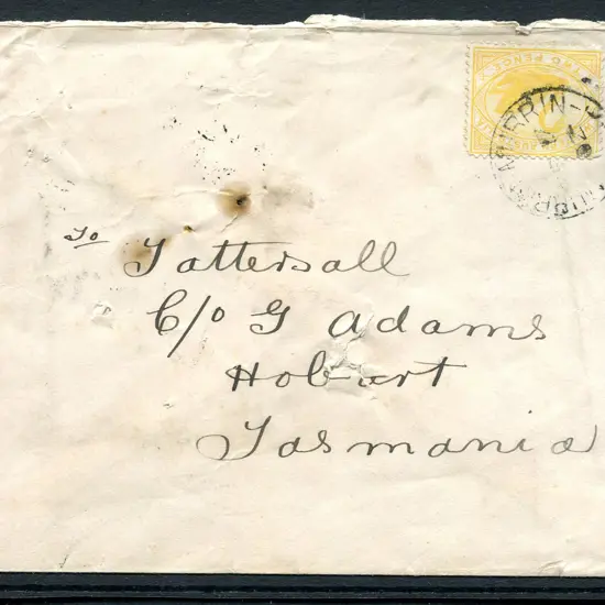 1902 (17th Feb) Murrin Murrin 3d tying 2d yellow ...