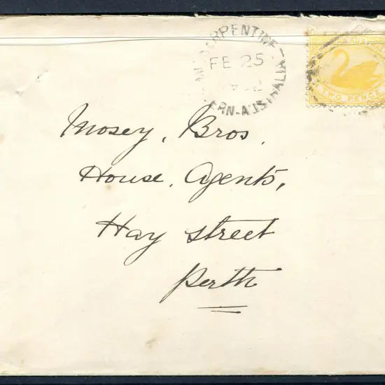 1902 (25th Feb) Serpentine proving cover with BN ...