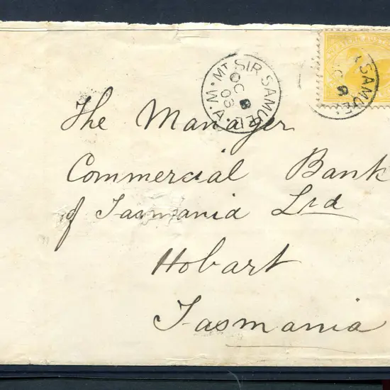 1903 (8th Oct) Mt Sir Samuel tying 2d swan to ...