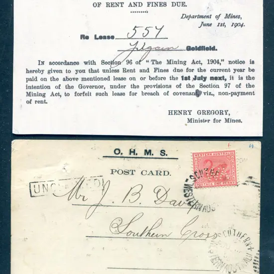 1904 (16th June) PTPO O.H.M.S. "Mining Act, 1904" ...