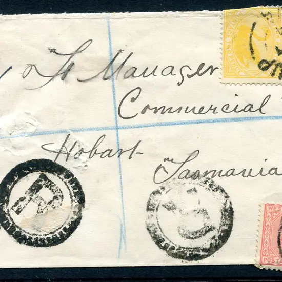 1904 (17th Sep) Kojonup to Hobart Registered cover ...