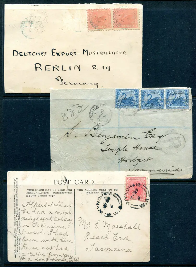 1904, 1905 & 1906 Wyndham covers consisting of one ... Image 1++