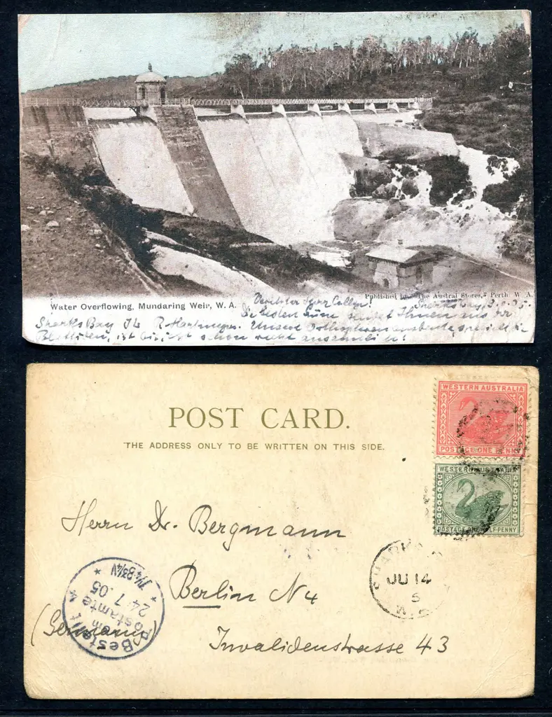 1905 (14th Jun) Sharks Bay proving postcard ... Image 1++