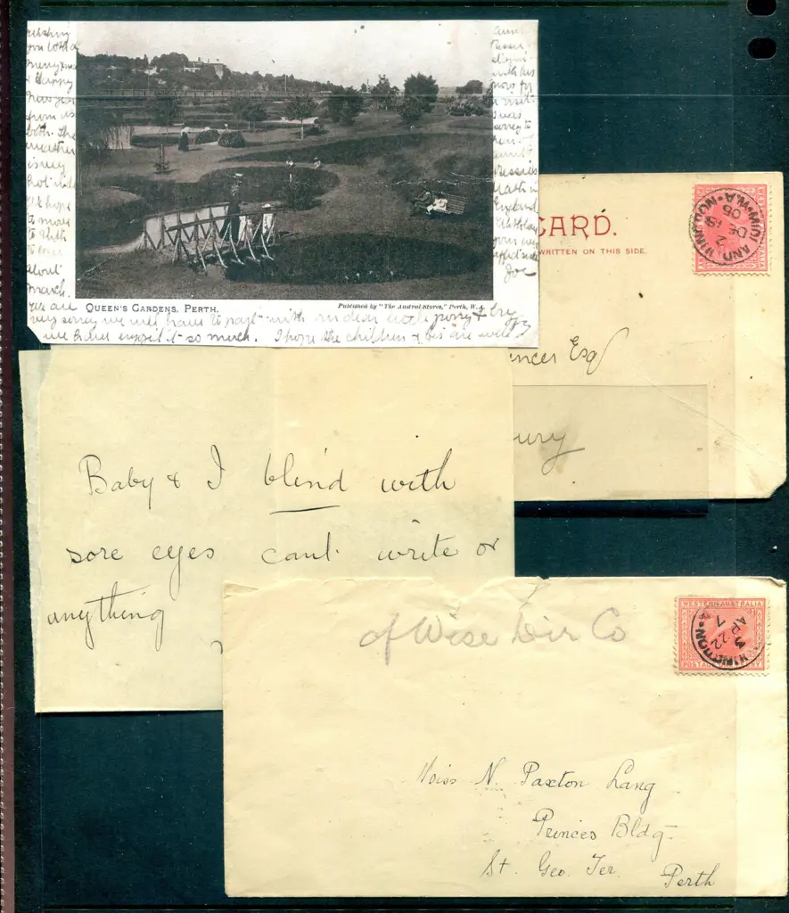 1905 (15th Dec) "Queens Gardens, Perth" Austral ... Image 1++