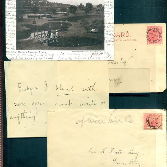 1905 (15th Dec) "Queens Gardens, Perth" Austral ...