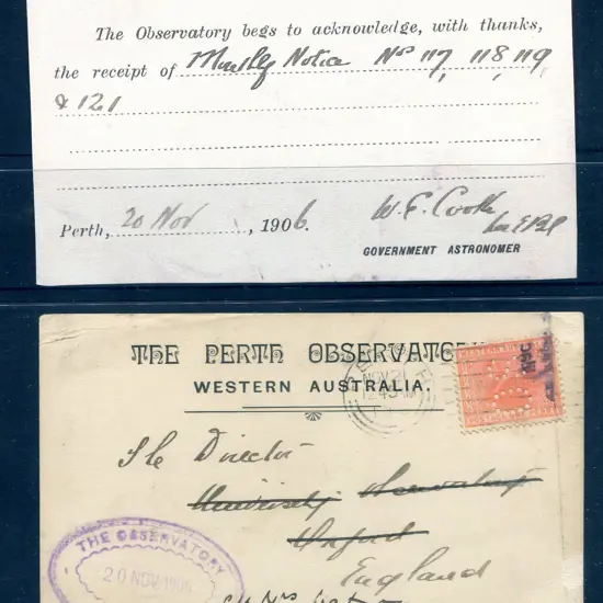1906 (21st Nov) "The Perth Observatory, Western ...