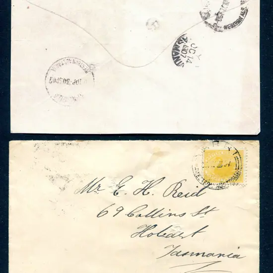 1907 (27th Aug) Yarri A28 complete cds tying 2d ...