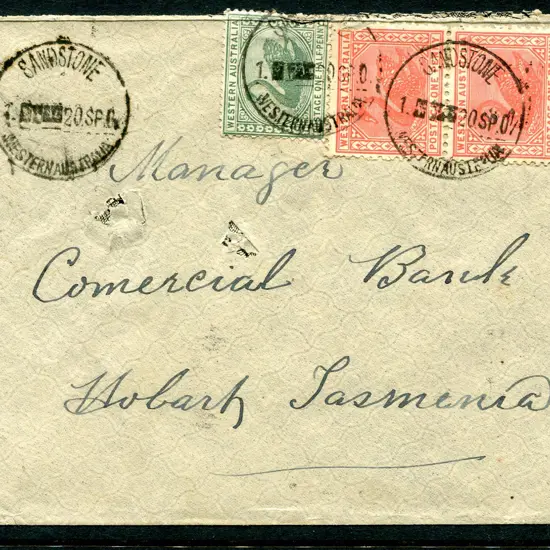 1907 (20th Sep) Sandstone A26t strikes x 3 on ...
