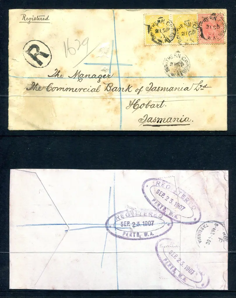 1907 (21st Sep) Southern Cross 3b strikes x 4 on ... Image 1++