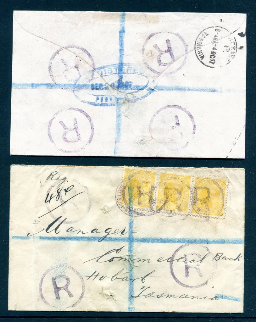 1907 (25th Sep) Wellington Mills Registered cover ... Image 1++