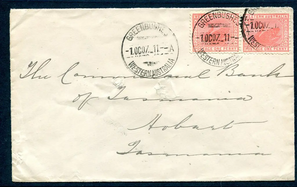 1907 (1st Oct) Crisp Greenbushes A29t strikes x 3 ... Image 1++