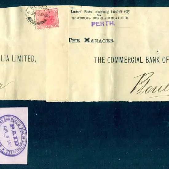 1908 (1st Jul) The Commercial Bank of Australia ...