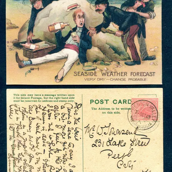 1908 (7th Oct) Preston Valley D27 superb strike ...