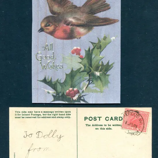 1909 (18th Jan) Waterous Mill D26 cds tying 1d ...