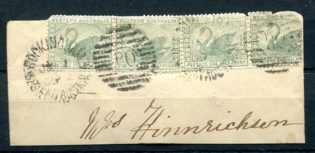1909 (1st Jan) Rockingham DxPO  with 2 complete ... Image 1++