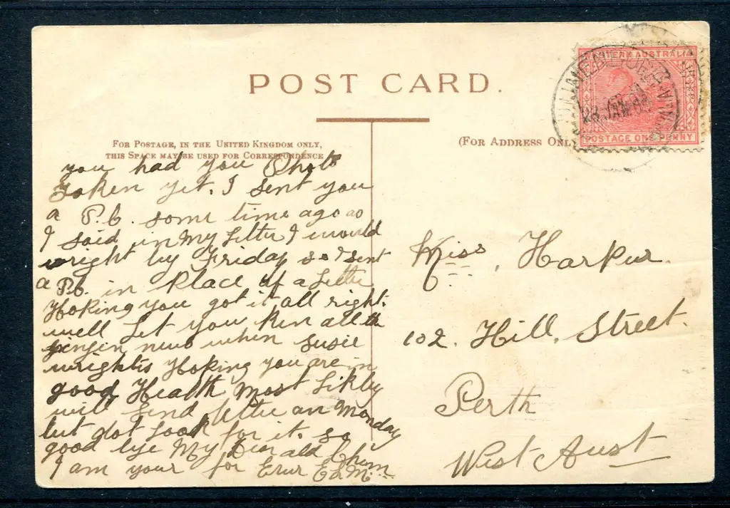 1909 (23rd Jan) Lunenburgh A26 double strike tying ... Image 1++