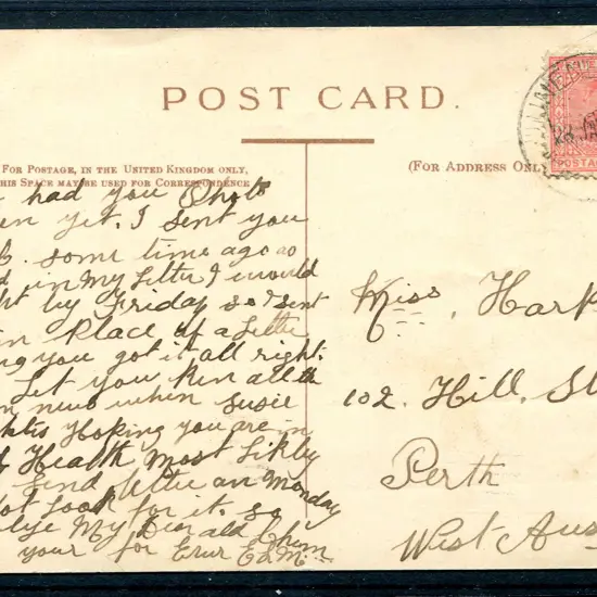 1909 (23rd Jan) Lunenburgh A26 double strike tying ...