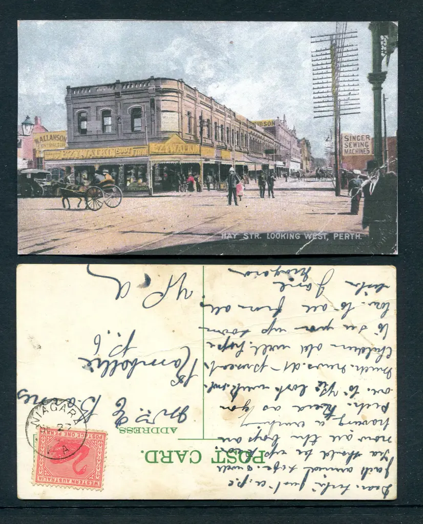 1909 (27th Sep) Niagara 3b tying 1d CrA wmkd swan ... Image 1++