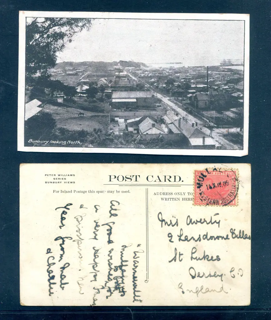 1909 (18th Nov) "Bunbury Looking North" Peter ... Image 1++