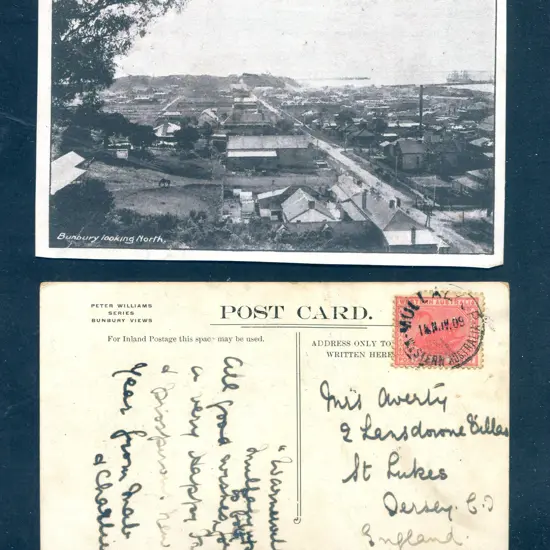 1909 (18th Nov) "Bunbury Looking North" Peter ...