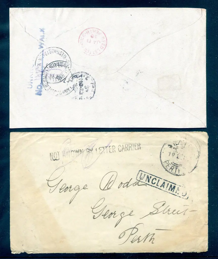 1909 (23rd Nov) Perth PAID X28 on local cover with ... Image 1++