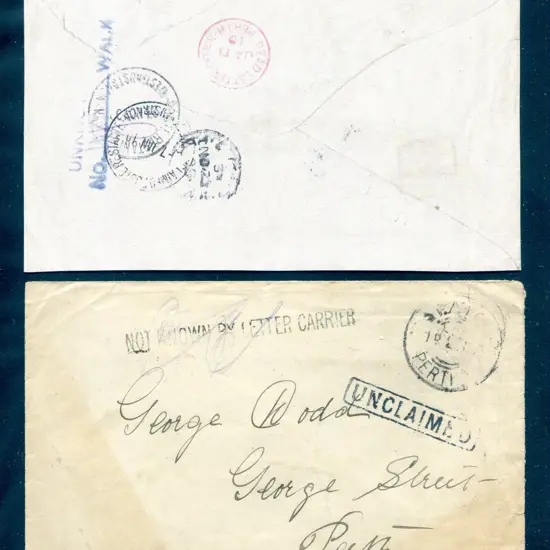 1909 (23rd Nov) Perth PAID X28 on local cover with ...