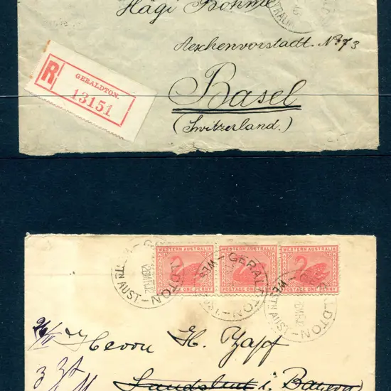1912 (26th Mar) Germany addressed cover with 3 x ...
