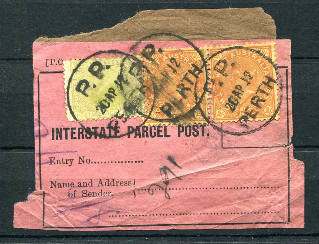 1912 (20th Apr) "INTERNATIONAL PARCEL POST" with  ... Image 1++