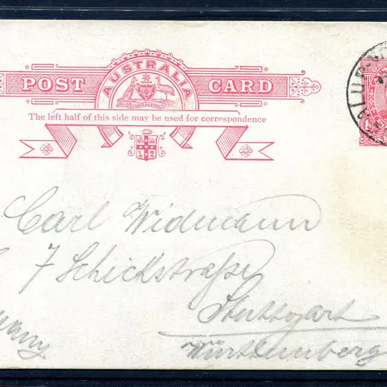 1912 (17th Jun) Mungalup D27 complete cancel on 1d ...
