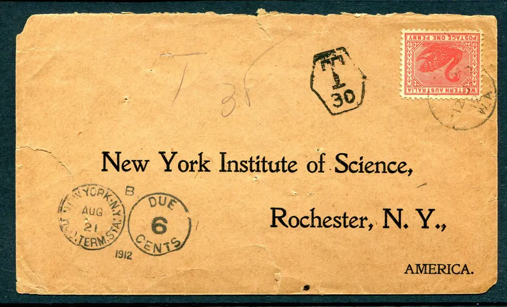 1912 (12th Jul) Williams to America on pre-printed ... Image 1++