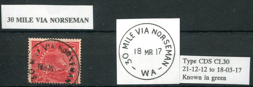 30 Mile Via Norseman CL30 80% cds strike on 1d KGV ... Image 1++