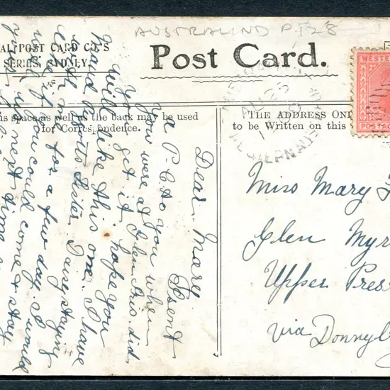 Australind 15 barred numeral "17" tying 1d swan to ...
