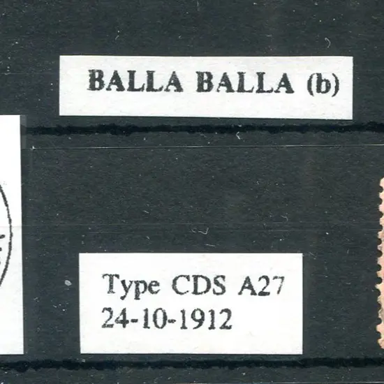 Balla Balla A27 Light, variable 75% strike dated 7 ...