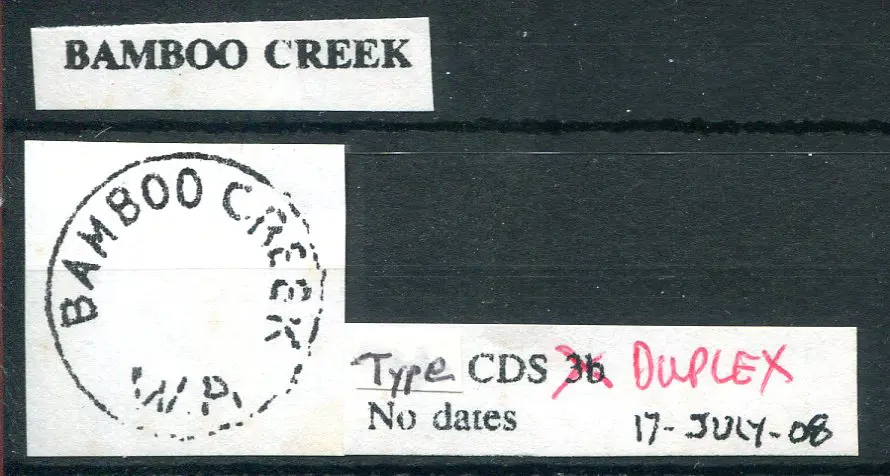 Bamboo Creek 2 partial strikes showing "BAMBO" ... Image 1++