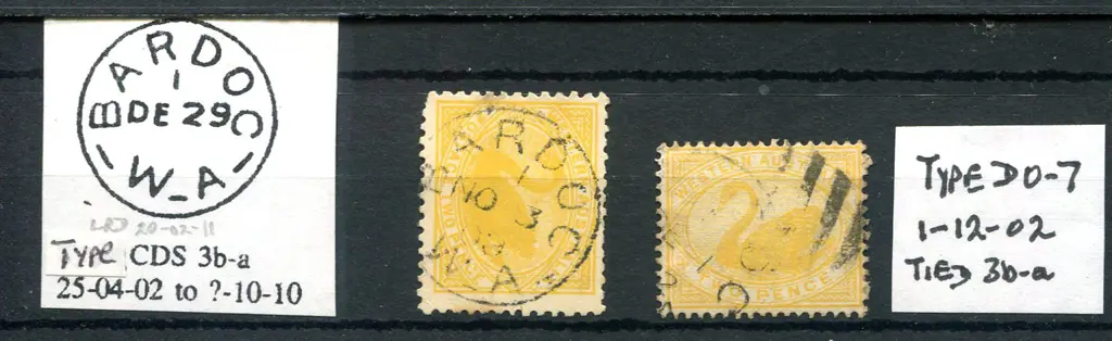 Bardoc 3b-a Two examples, one with a partial ... Image 1++